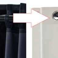 Užuolaidų kabinimo skylių keitimas