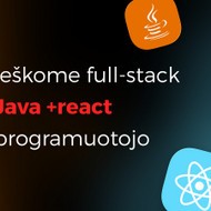Ieškome Java + React programuotojo