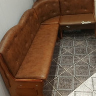 Reikia pertraukti audinį ant virtuvinio kampo