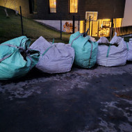 Šiukšlių išvežimas: zaliosios, lapai