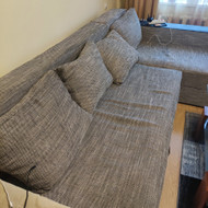 Domina minksto kampo pervilkimas + sutvarkymas