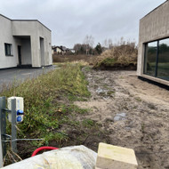 Atraminė sienelės betonavimas ir stulpų sustatymas