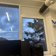 Balta plokste vietoj stiklo paketo plastikiniam lange