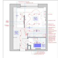 Gipso lubų montavimas, du butai