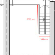 Reikalinga pagaminti ir sumontuoti laiptus su turėklu į lofto anresolę
