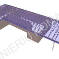 300m2 daugiašlaičio skardinio stogo įrengimas