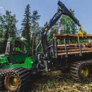 Medvežė medienos ištraukimas