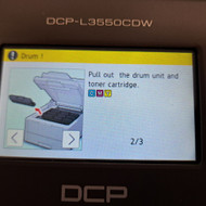 Spausdintuvo Brother DCP-L3550CDW išmetamų klaidų taisymas.