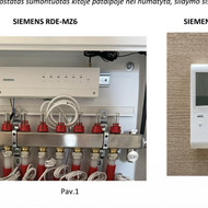 Grindų šildymo sureguliavimas