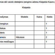 Ieškoma įmonė kamerų ir jos sistemų įrengimui
