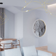 Pagaminti iš gipso formą ant sienos. Pridedu vizualizaciją