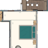 Kilimo paklojimas miegamajame ir drabužinėje