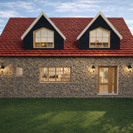 Akmens sienų, namu statyba