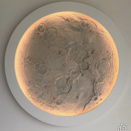 Reikalinga padaryti apvadą mėnulio dekoracijai ant sienos