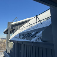 Sniego valymas nuo stogų Vilniuje