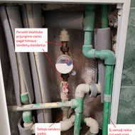 Šaltojo vandens santechnikos darbas