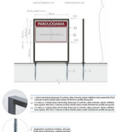 Informacinės lentos įgręžimo į gruntą ir išmontavimo paslauga Vilniuje
