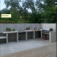 Padaryti dureles/lentynas/stalčius lauko virtuvei