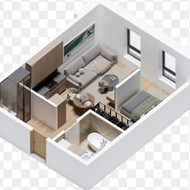 Buto 3D planas-vizualizacija