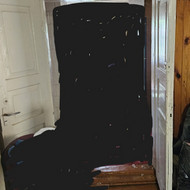 Senų medinių dvivėrių durų restauravimas