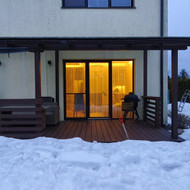 Terasos stogo polikarbonato keitimas bei terasos sutvirtinimas