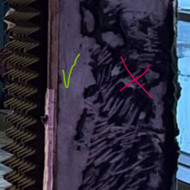 Pašalinti poroloną („ežiukus“) nuo kolonų