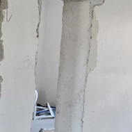 Gipso uždėjinas angoje ir užglaistymas