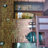 Grilio gartraukio irengimas terasoje