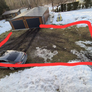 Reikalinga išbetonuoti aikštelę lauke prie garažo