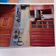 Mažo įbrėžimo ant laminuoto virtuvės stalviršio remontas/Repair of a small scratch on a laminated ki