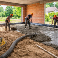 Juodgrindžių (paruošiamojo betono sluoksnio) įrengimas