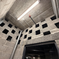 Sandėliuko sienos mūro darbai