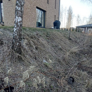 Sklypo šlaito tvirtinimas, sklypo lyginimas