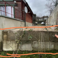 Reikalingas betoninės sienelės demontavimas, išvežimas