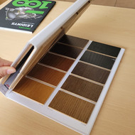 Katalogas su gaminių spalvų pavyzdžiais