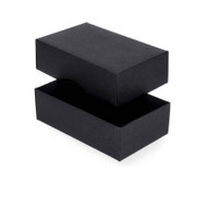 Juodų popierinių dėžučių be langelių gaminių pakyotėms
