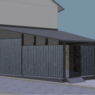 Dviračių saugyklos įrengimas pagal projektą