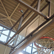 Krepšinio salės lentų ir lankų permontavimas