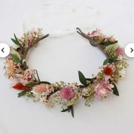 Galvos lankelis, papuoštas gyvomis gėlėmis