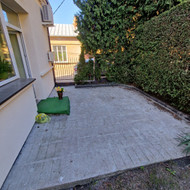 Lauko aikštelės klijavimas klinkerio plytelėmis