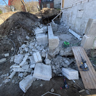 Griovimas ir betono isvezimas