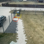 Trinkelių pratęsimas ir lauko plytelių perkėlimas