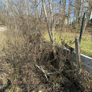 Senos tinklinės tvoros išardymas ir išvežimas