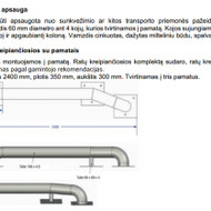 Lauko kolonų apsaugos ir ratų kreipiančiosios