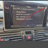 Audi A6 C7 gamyklinio ekrano pakeitimas į kitą