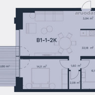 Reikalingi apdailos darbai įrengti 60 kv./m butą