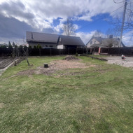 Sodo žemės išlyginimas po gręžinio iškasimo