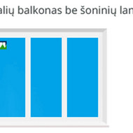 Balkonu stiklinimas