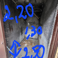 Išdažyti lauko sandeliuką