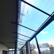 Terasos stogelio polikarbonato keitimas